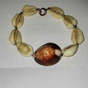 Antique Cowrie Shell Bracelet